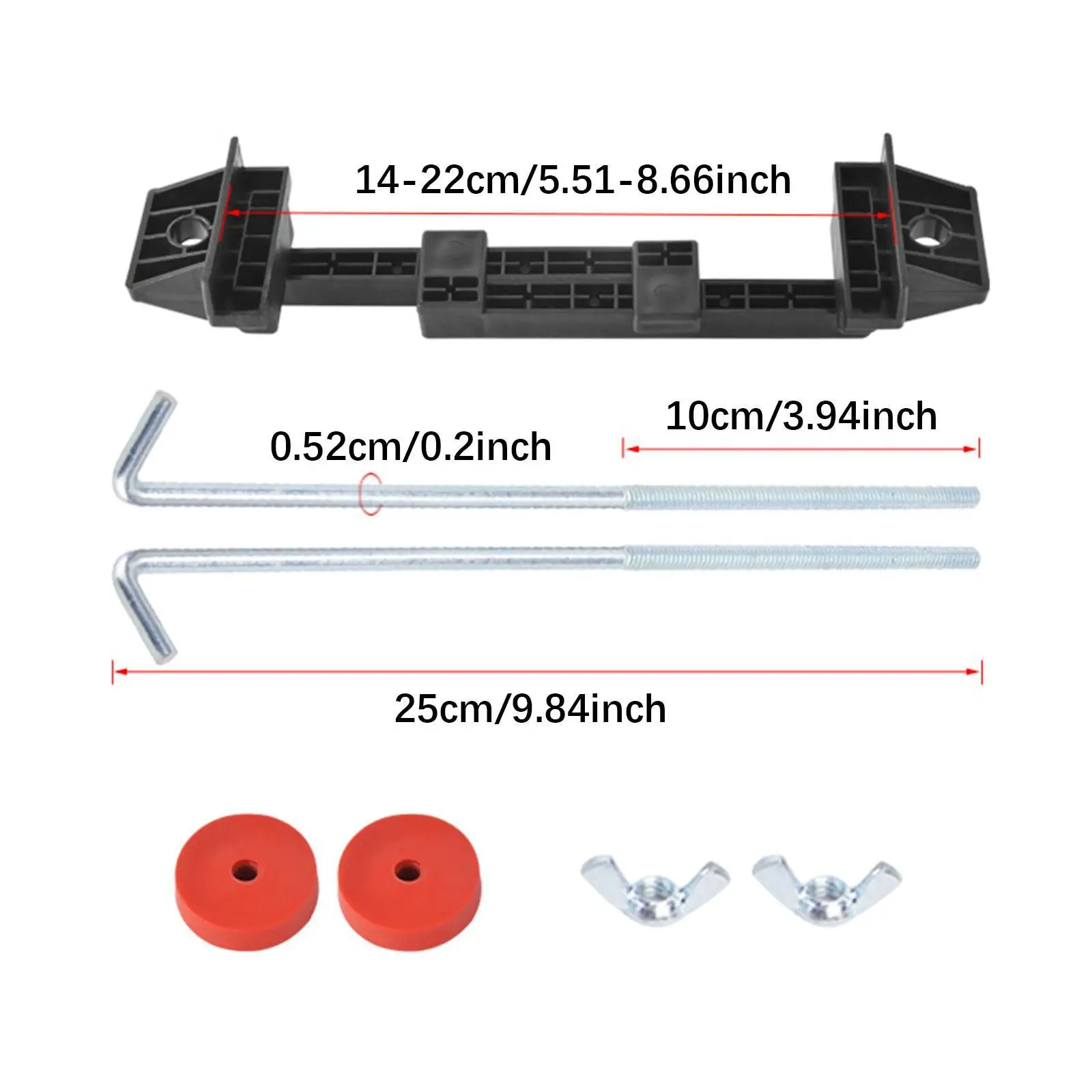 Car Battery Hold Down Set Mounting Bracket Support Easy to Install Heavy Duty Practical Automotive Accessories for RV Yacht