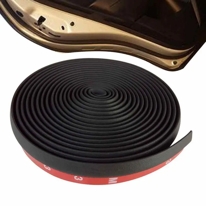 

4 Meters P Type Car Door Seal Strip EPDM Noise Insulation Anti-Dust Soundproofing Car Rubber Seal