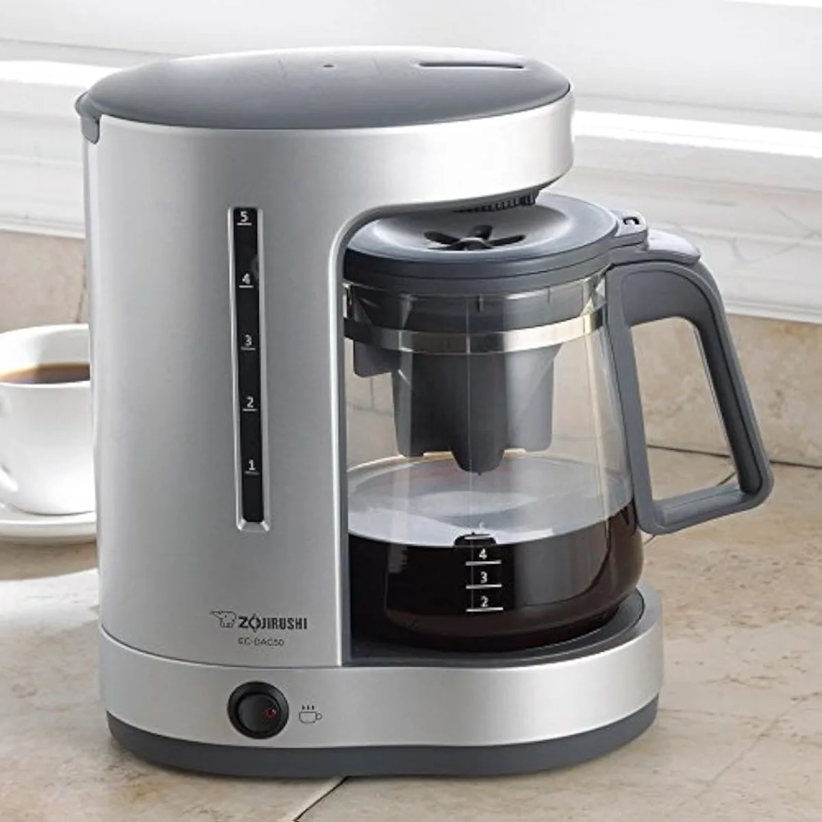 EC-DAC50 Zutto 5-Cup Drip Coffeemaker,Silver USA NEW