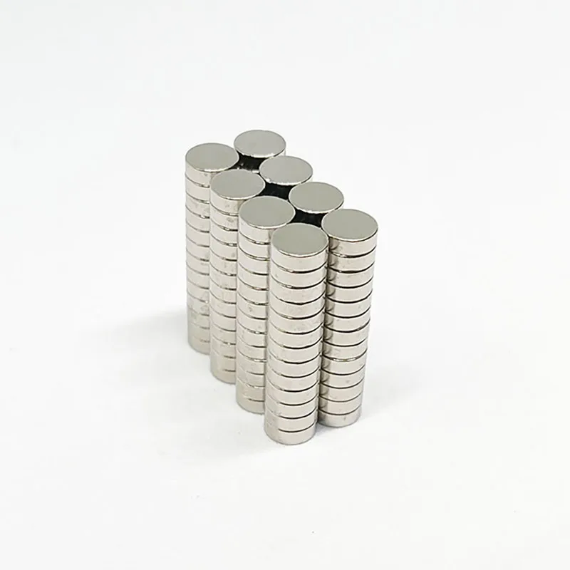 Versatile Round Magnets - 6x2mm for Fridge, Office, and Whiteboard Use