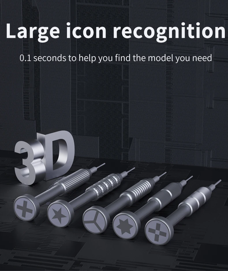 Magnetischer Präzisions-Schraubendreher Mini-Reparaturwerkzeug für iPhone Samsung Tablet etc. Reparatur-Handwerkzeuge PH000/T2/Y0.6/P2 Bestseller – Detail 8