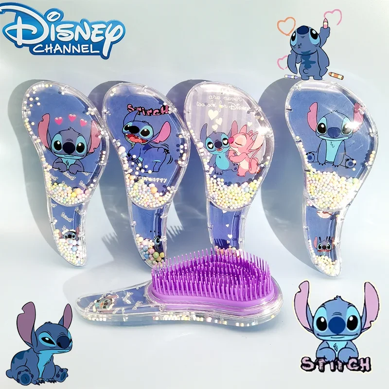

Disney Stitch S-shaped Combs Cute Cartoon Curly Hair Anti Knotting Portable Hairdressing Massage Combs Universal for Woman&Kid