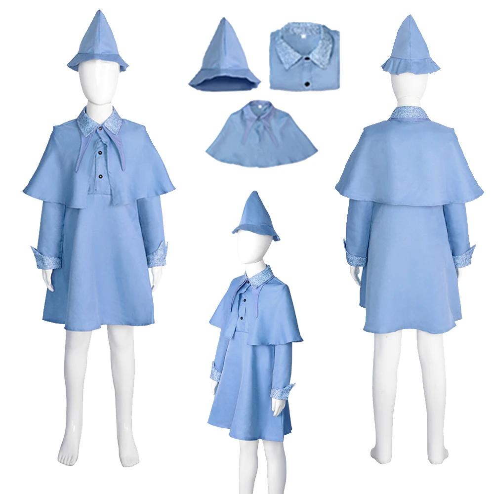 

Kids Girls Fleur Cosplay Isabelle Costume Dress Cloak Hat Children Outfits Fantasy Halloween Carnival Disguise Role Play Suit