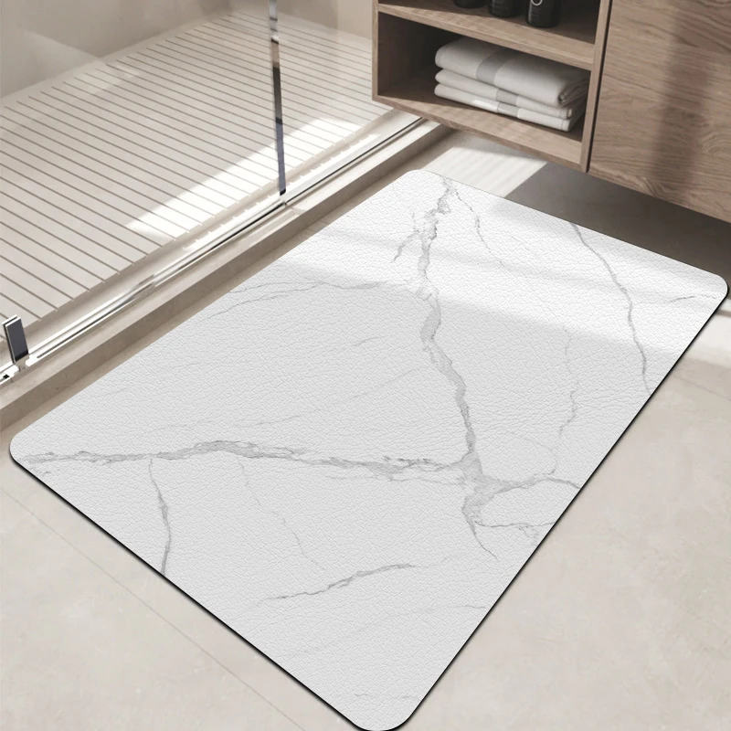 Super bathroom absorbent floor mat, entry-level bathroom door non-slip mat, dirt-resistant diatom mud absorbent mat, large size
