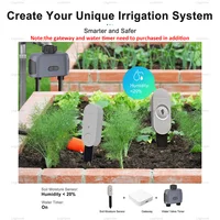 Zigbee Temperature Humidity Soil Moisture Sensor Meter Optional Light Detector Garden Irrigation For Tuya Z2M Home Assistant APP - Image 6