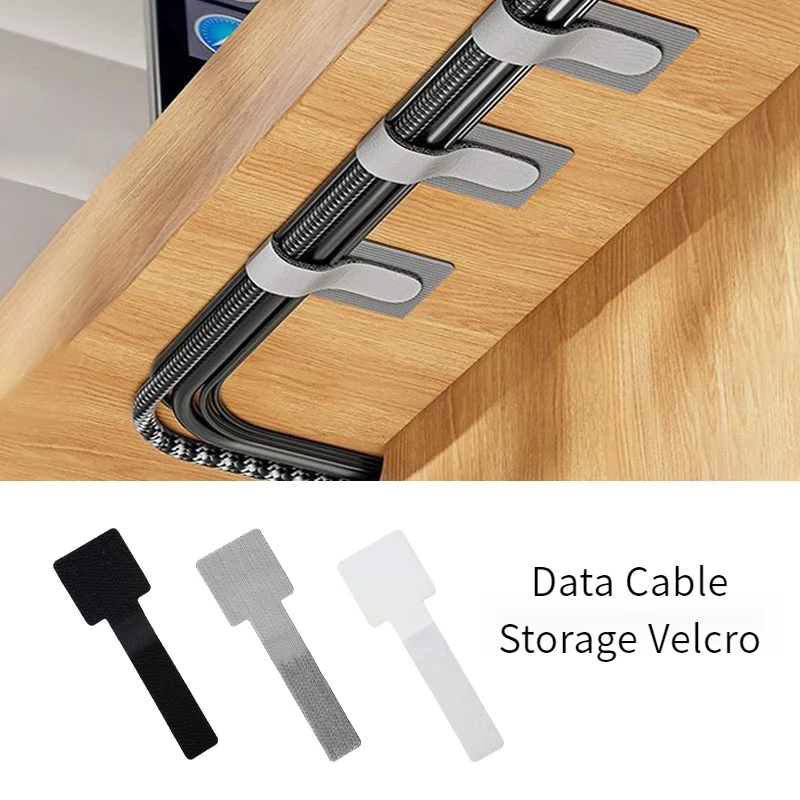 

Reusable Cable Ties Fastening Wire Organizer Cord Rope Holder Self Adhesive Adjustable Cord Organizer Straps Desk Management