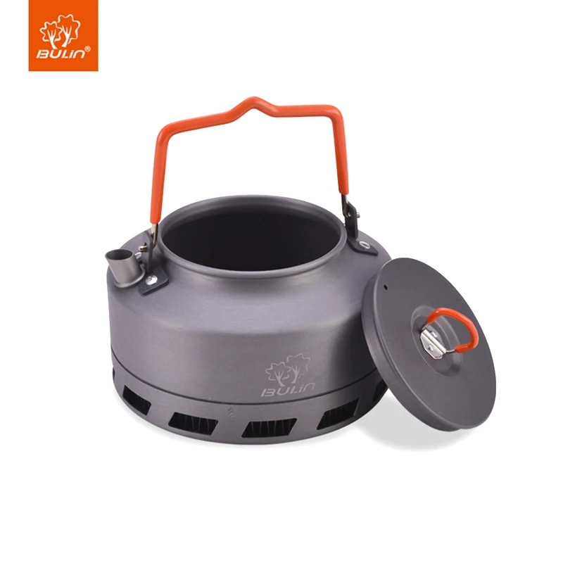 Kitchen Utensils Camping Cookware Camping Cookware Set Coffee and Tea Kettle Bulin 1.1L 1.6L Outdoor Ultralight Heat-Gathering Kettle Aluminum Alloy Portable Hot Coffee Pot Teapot Cooking Cookware