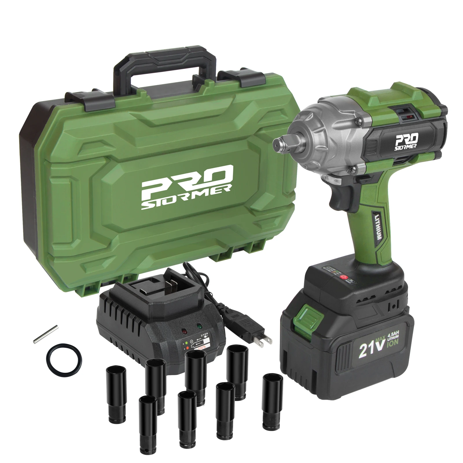 21 В Электрический 800N.M Управляйте бесщеточным громким гнездам для автомобильных шин беспроводные электроинструменты 4500 мАч литий-ионная батарея