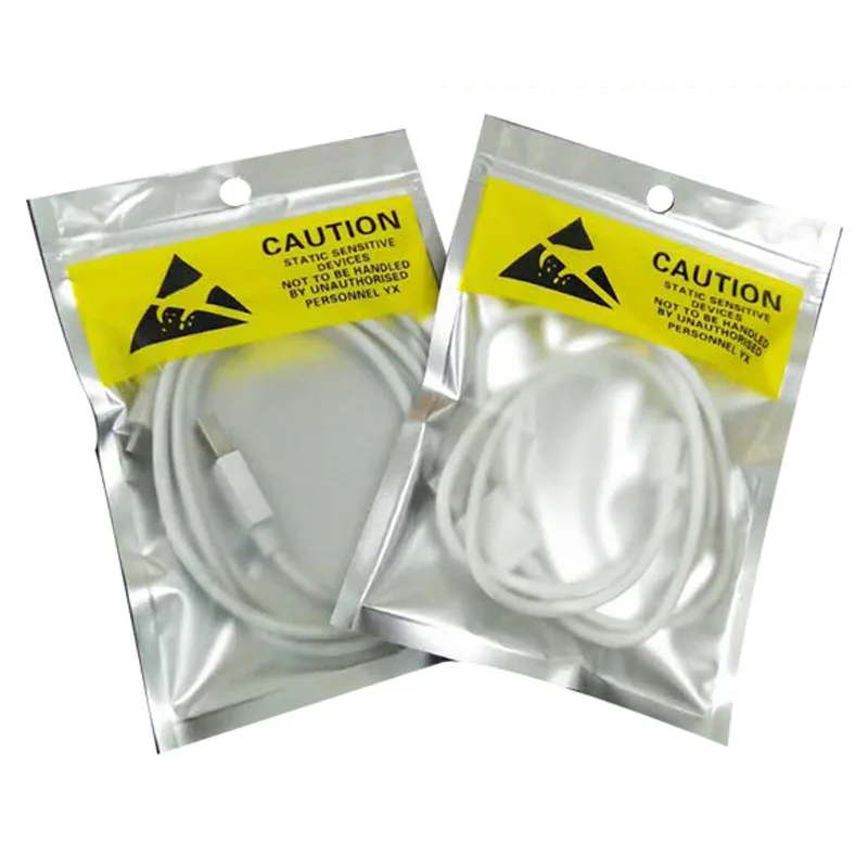 3000Pcs/Lot Various Size Self Sealing Anti-Static Shielding Plastic Bag Electronic Batteries Anti Static Storage Bags ESD 2