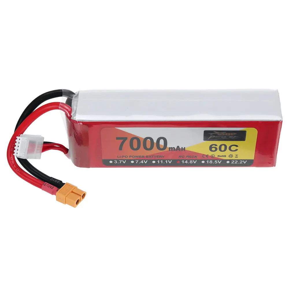 

ZOP Power 14,8 V 7000mAh 60C 4S LiPo Battery XT60 Plug для радиоуправляемого гоночного дрона