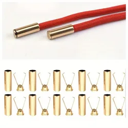 Heavy Duty Adjustable Cord Locks - Metal Clips for Secure Fastening and Organization in DIY Crafts (10PC Golden)