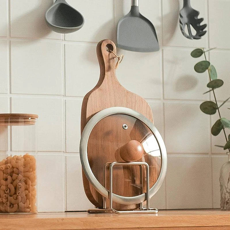 Cutting Board Holder Stainless Steel Cutting Board Rack Kitchen Organizer For Chopping Board Kitchen Storage Organization Rack