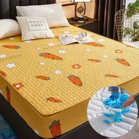 Cotton Mattress Cover Waterproof  Thickened Urine Cartoon Bed cover Family with Children and Pets Bedroom Protection Cover 4
