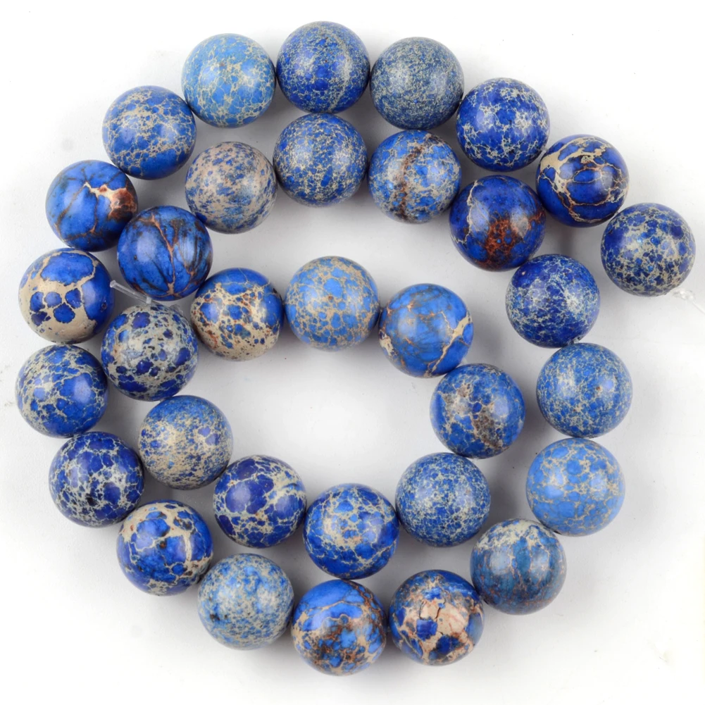 Vibrant Natural Stone Beads - Multi-Size Colorful Jaspers & Turquoises for DIY Jewelry & Bracelets