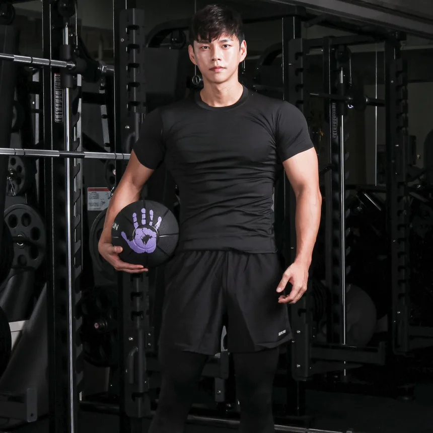 남성용 여름 체육관 러닝 티셔츠, 스포츠 티셔츠, 체육관 트레이닝 티, 통기성 조깅 캐주얼 운동복, 유니섹스 압축 셔츠