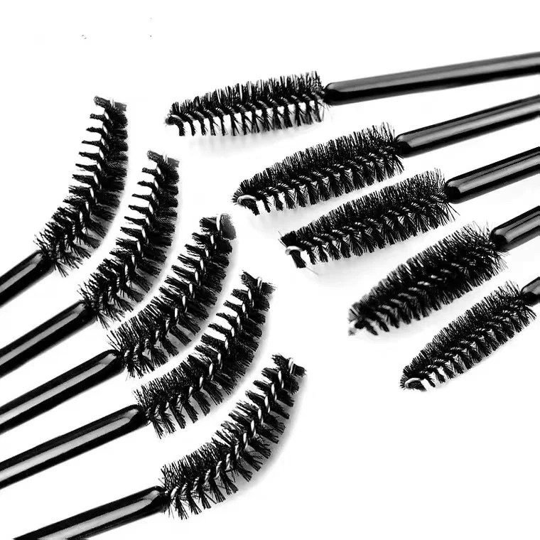 

50pcs Disposable Brush Crystal Eyelash/Eyebrow Makeup Brush Diamond Handle Mascara Wands Eyelash Extension Tool maquiagem
