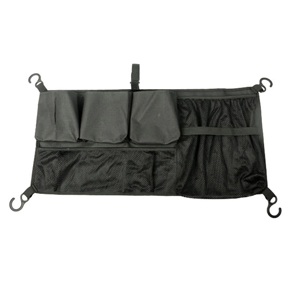 Easy Installation Cargo Net Bag Camping Organizer Stroller Cargo Net Elastic Installation Hooks Large Storage Capacity