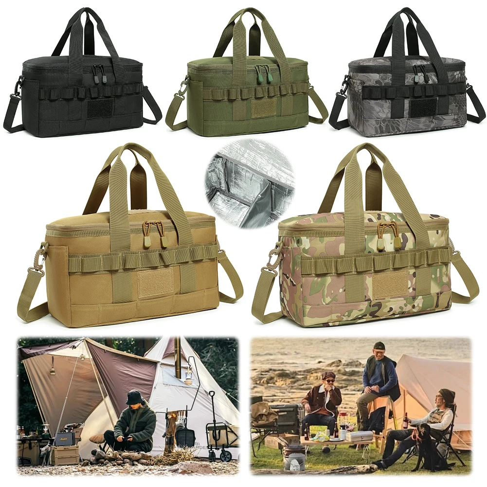 Outdoor Heavy Duty Lunch Bag Large Capacity Thermal Cooler Bag Insulated Camping Cooler for Camping Picnic Beach Work Trip