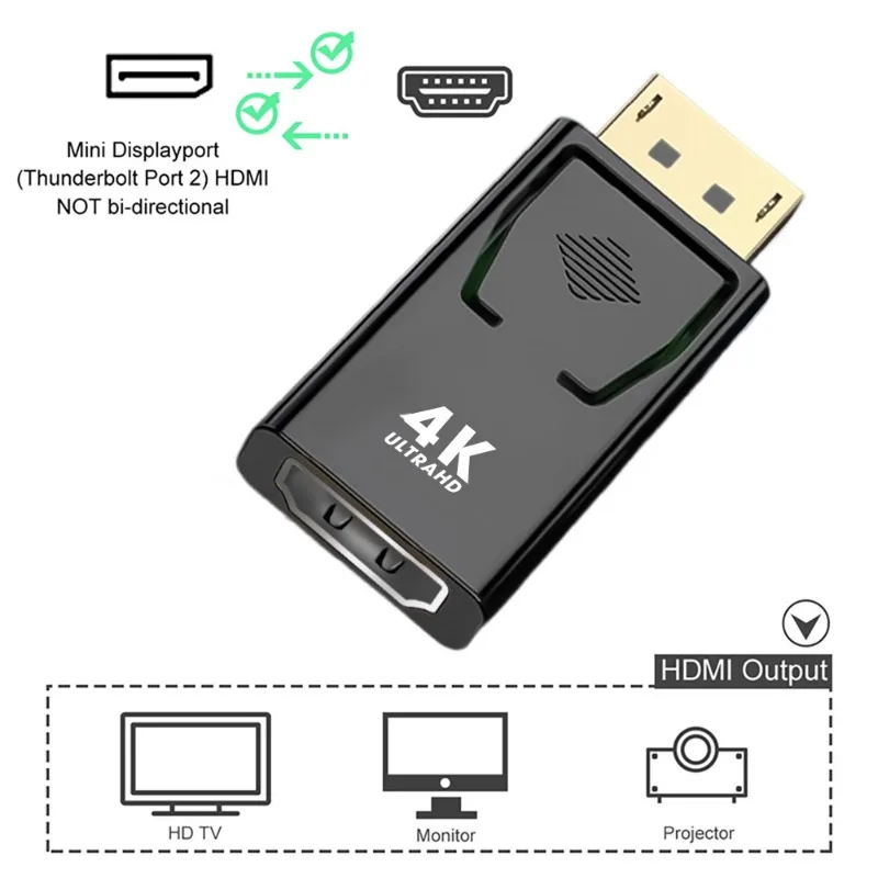 OTG adapter Male To Female 60Hz Video Audio Converter 4K Display Port For PC TV Laptop Projectors DP