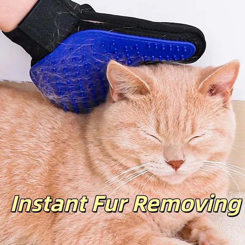 S8aca261145bd495f9a9f5740cfcaea76T.jpg Silicone Pet Hair Remover Gloves Dog Cat Massage Bath Brush Gentle Grooming Cleaning Hair Sticking Tool Best Gift For Pet Owner - Image 1