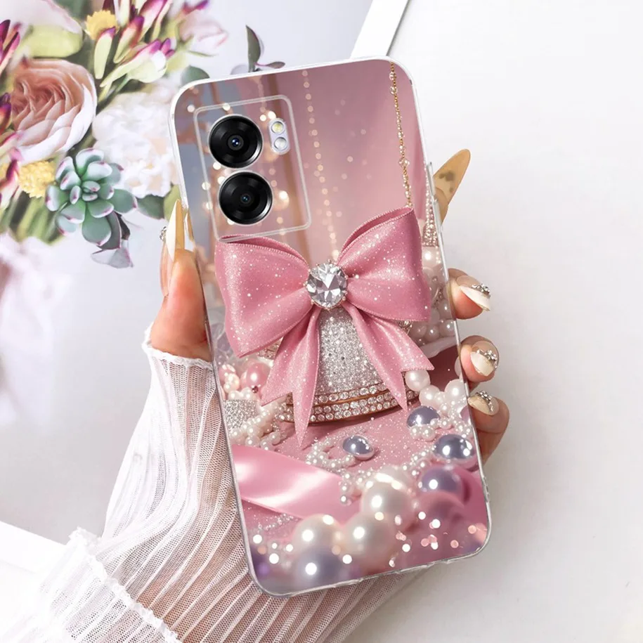 Stylish Flower Butterfly Soft Clear Silicone Phone Case Cover