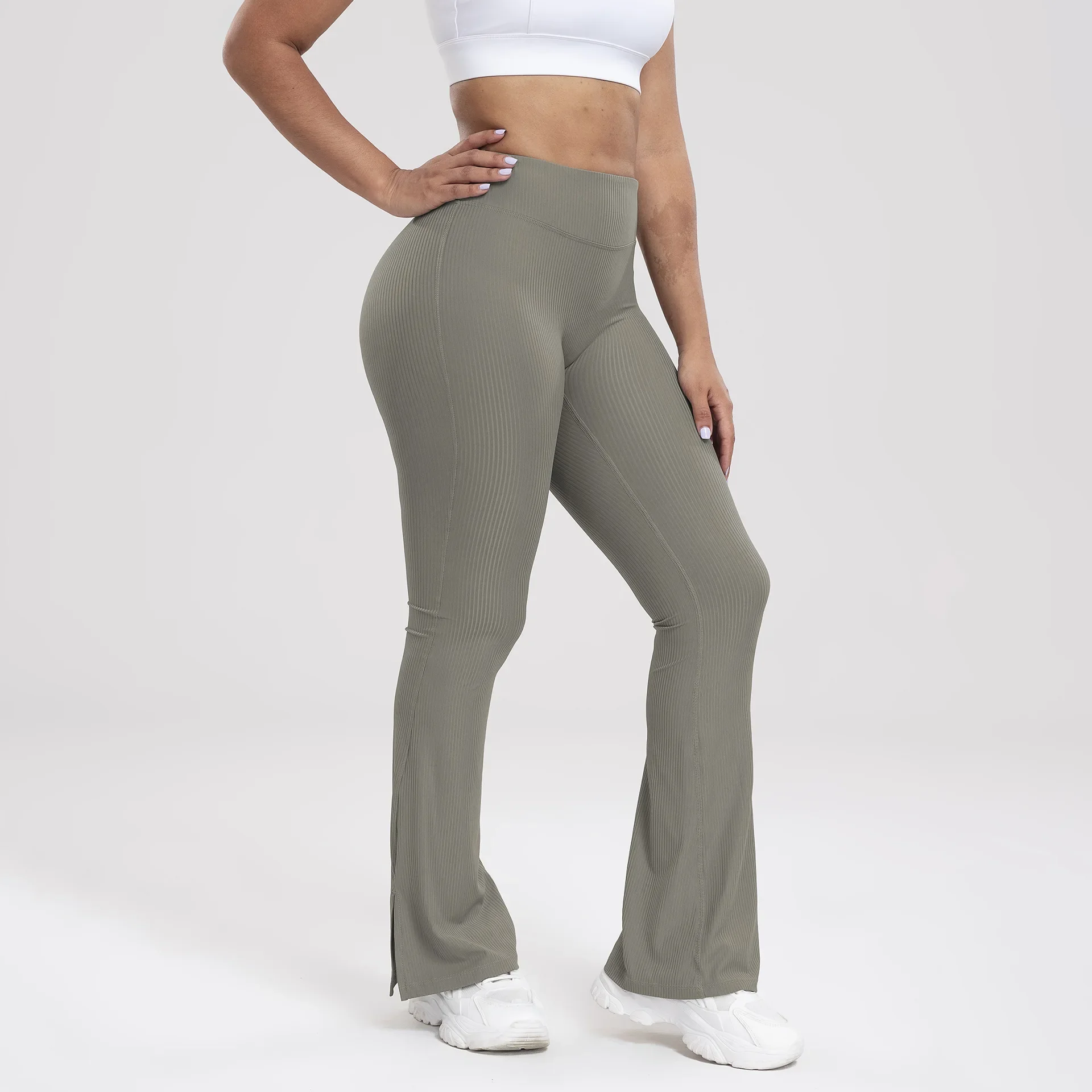 High Waiste Sports Casual Slim Fit Flare Women Bell Leg Yoga Leggings Pants Leggings Sport Women Fitness Workout Tights Clothing