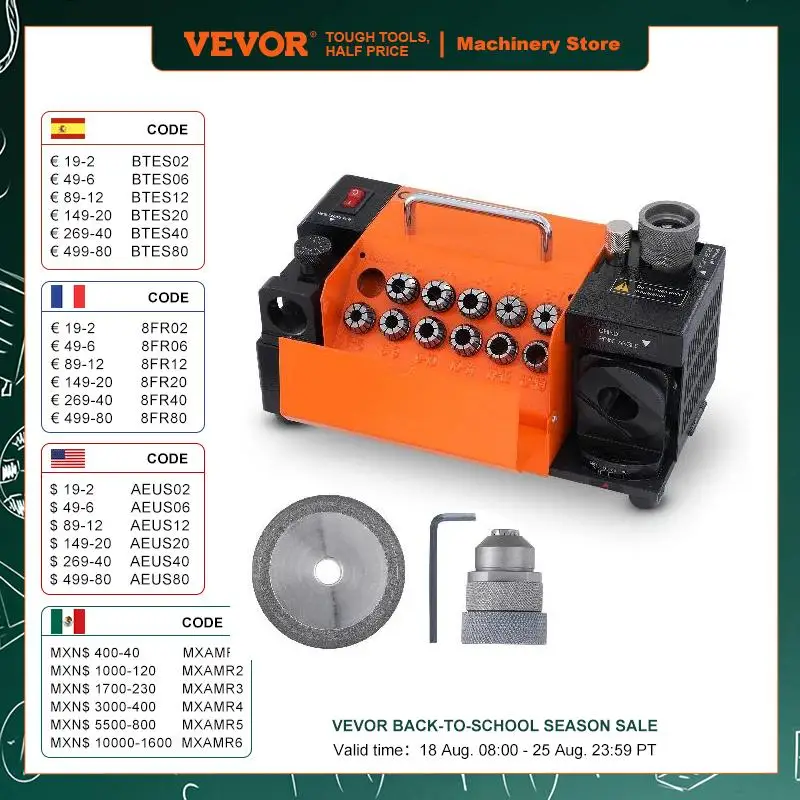 3-15mm Sharpener MR-13A Drill Bit Sharpener Machine – Sharpen Bits From ...