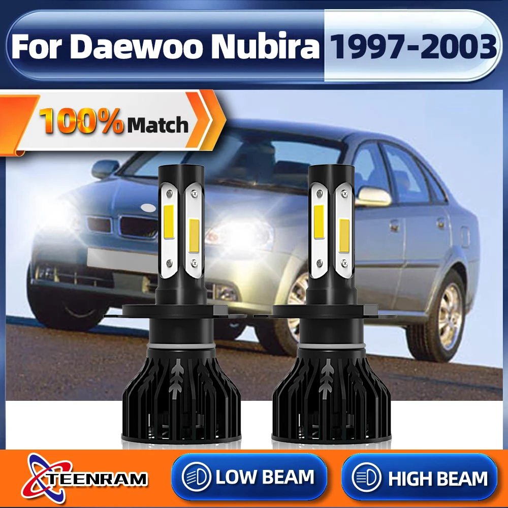 

Canbus Car Headlights Bulb H4 LED Car Light 20000LM 6000K CSP Auto Lamp For DAEWOO Nubira 1997 1998 1999 2000 2001 2002 2003