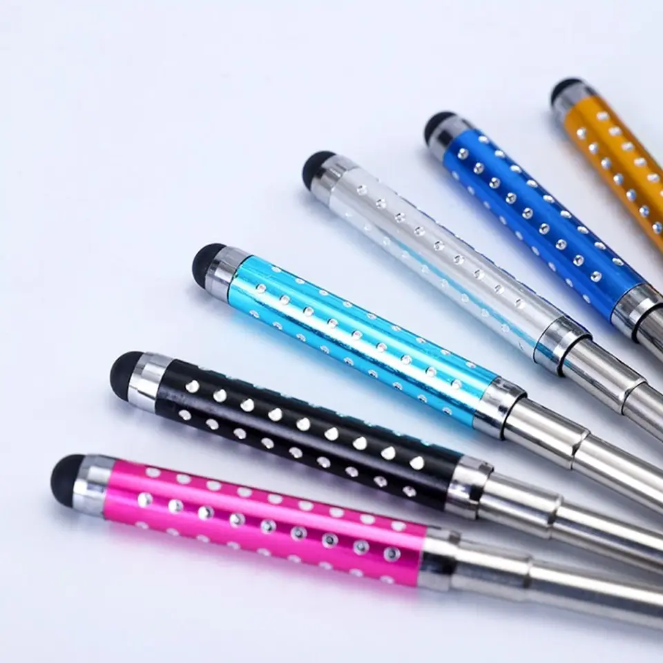 10 Penne Stilo Capacitive Touch Screen – Punta In Gomma, Colori Misti, Universali