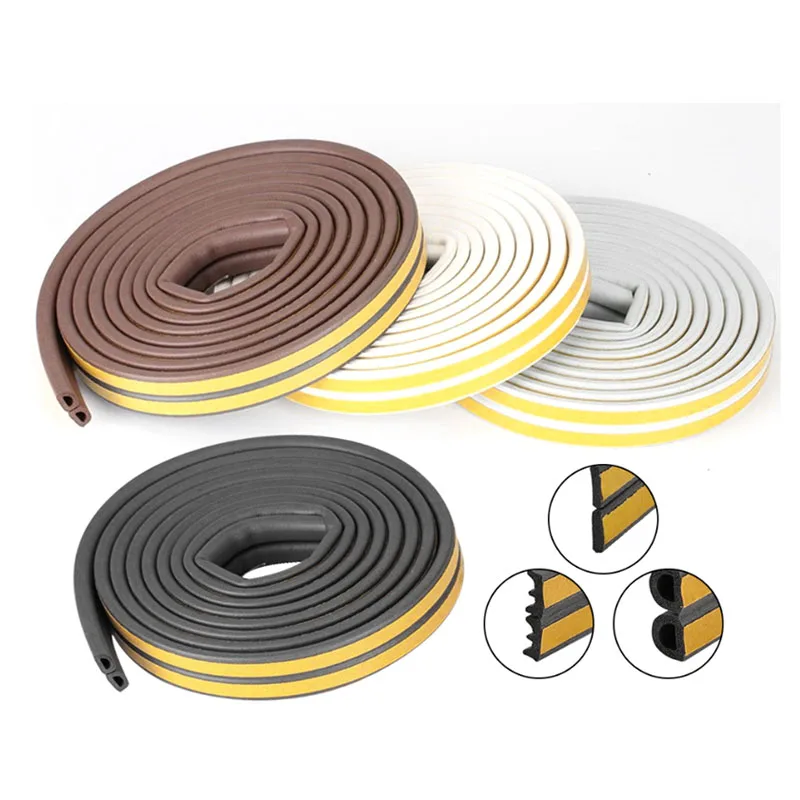 Self-adhesive Door And Window Sealing Strip Glass Window Anti-collision Rubber Strip Foam Sound Insulation Strip