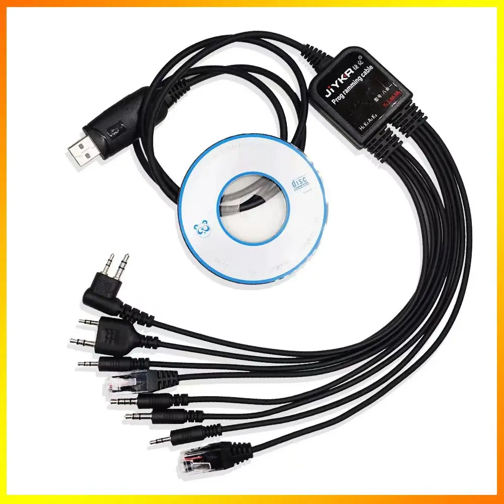 8 в 1, многофункциональный USB-кабель для программирования с CD-диском, портативная рация