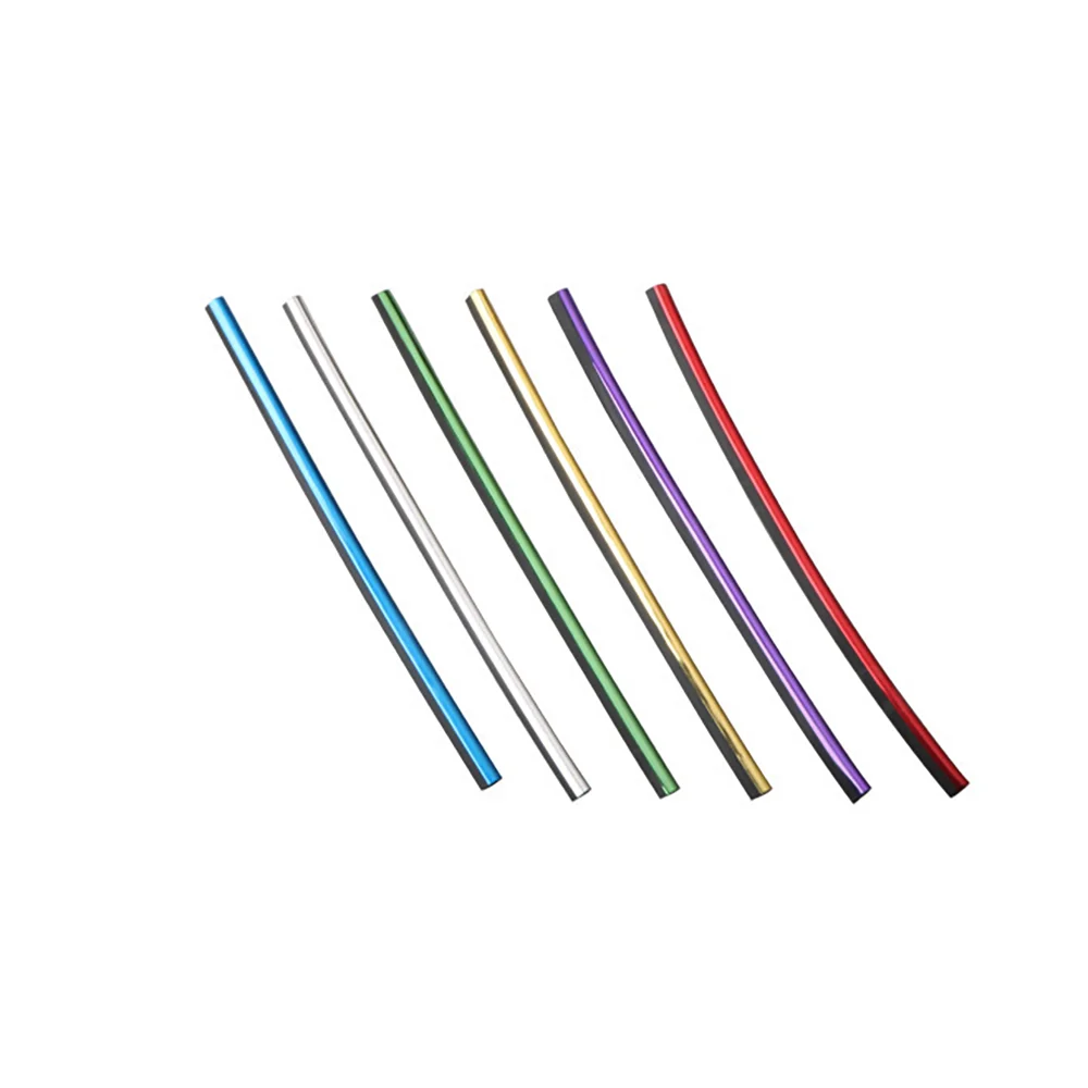 10pcs/set 20cm Universal Car Air Conditioner Vent Outlet Trim Strips U Shape Chrome Colorful Shiny Car Trim Strips Decoration car accessories