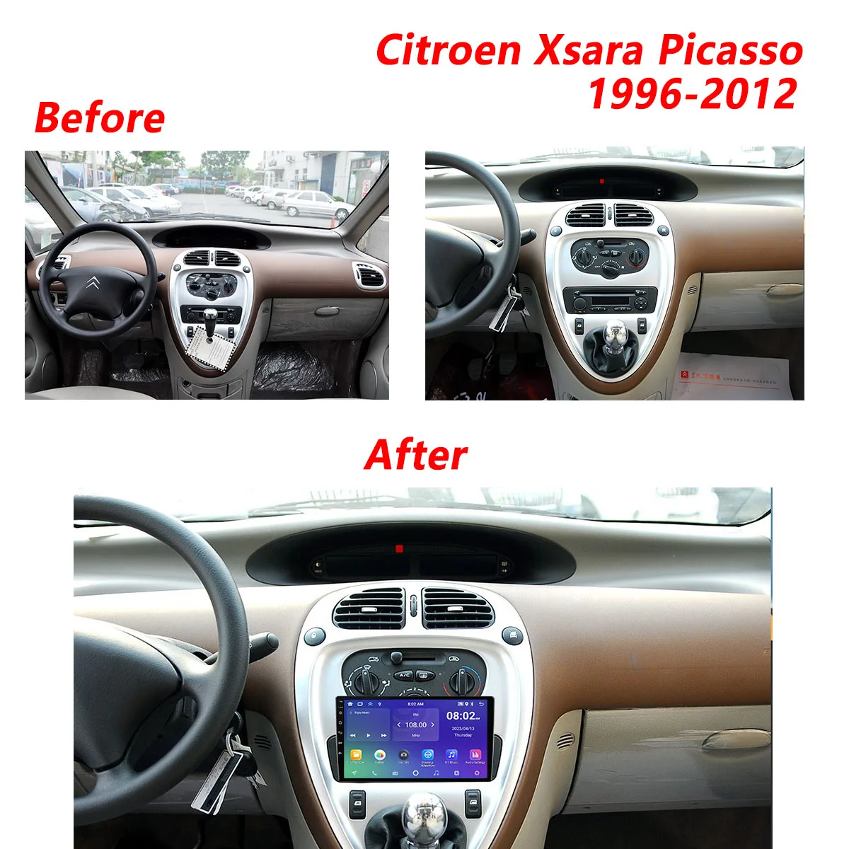 Android Car Radio for Citroen Xsara Picasso 1996-2012 1 Din Stereo 4G  CarPlay GPS Navigation Multimedia Video Player Head Unit