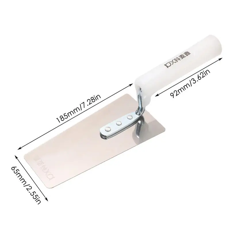 Concrete Trowel Stainless Steel Plastering Trowel Grout Trowel With Ergonomic Handle Masonry Tools For Construction Grouting 6