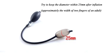 Male Inflatable Silicone Penis Expandable Stick Dilator Urethral Stimulate Plug Sound Pump Masturbation BDSM Adult Sex Toys Men 3