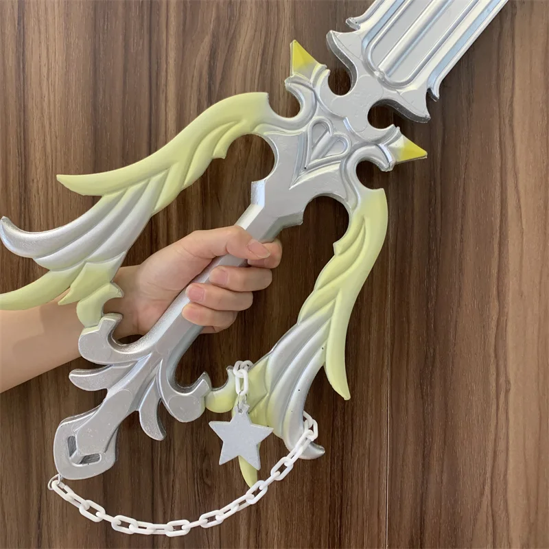 Kingdom Hearts Keyed Blade Covenant Guardian Cosplay Roxas Key Blade Prop Weapon Sword Safety PU Model Cos Toy Gift