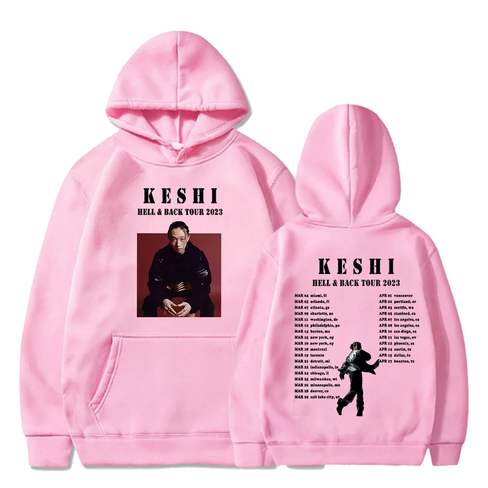 Keshi Merch Hell & Black Tour Hoodie Long Sleeve Sweatshirt Harajuku Streetwear Women Men's Clothes