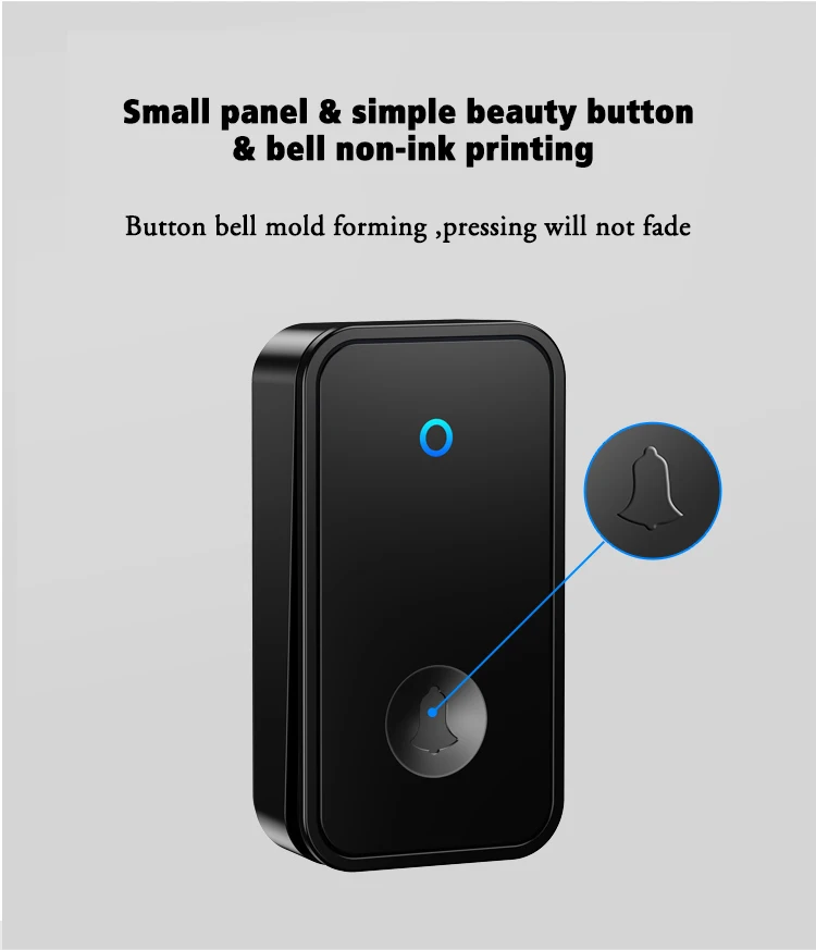 CACAZI Home Welcome Self-powered Doorbell Smart Wireless Door Bell Waterproof FA28 300M Remote Control EU/US/UK/AU Plug wireless doorbell