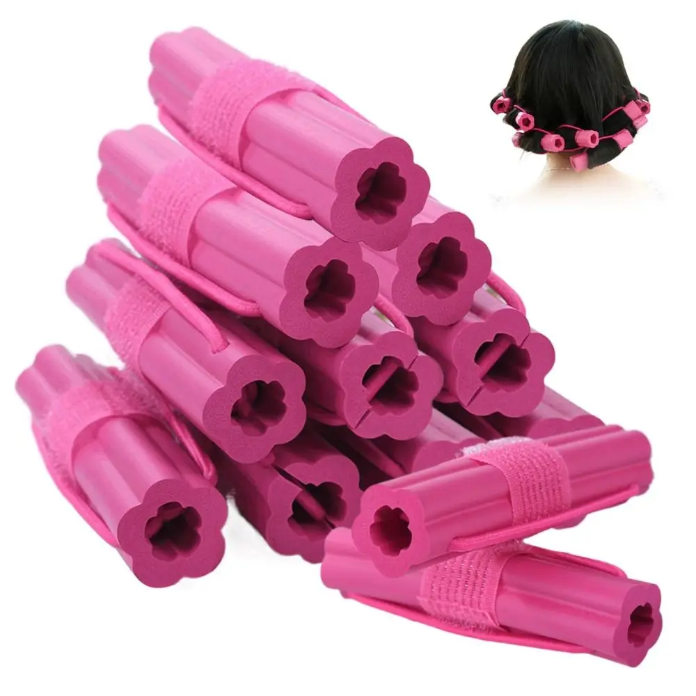 Soft Sponge Foam Hair Rollers Long Hairs Hair Styling Tools Head Hair Curler Reusable Use Sleep No Clip Cozy Curlers Girls