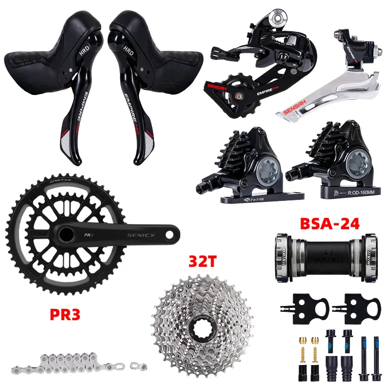 SENSAH HRD Hydraulic Shifter 2x12 Empire PRO Kit Road Transmission