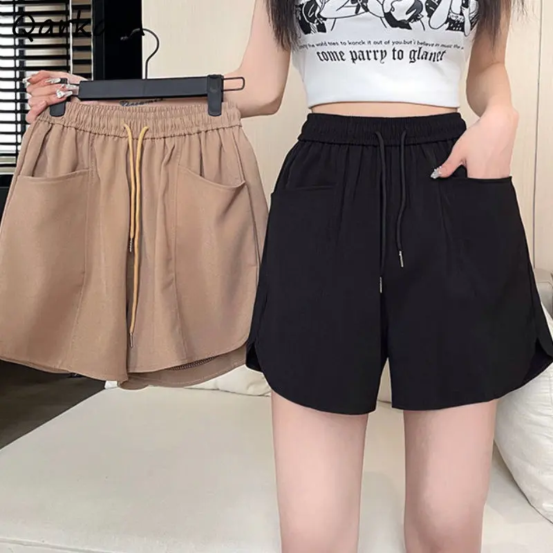 

Joggers Shorts Women S-4XL Baggy Streetwear High Waist Vintage Simple Summer Mujer Trousers Solid Cool Basics Tender Harajuku