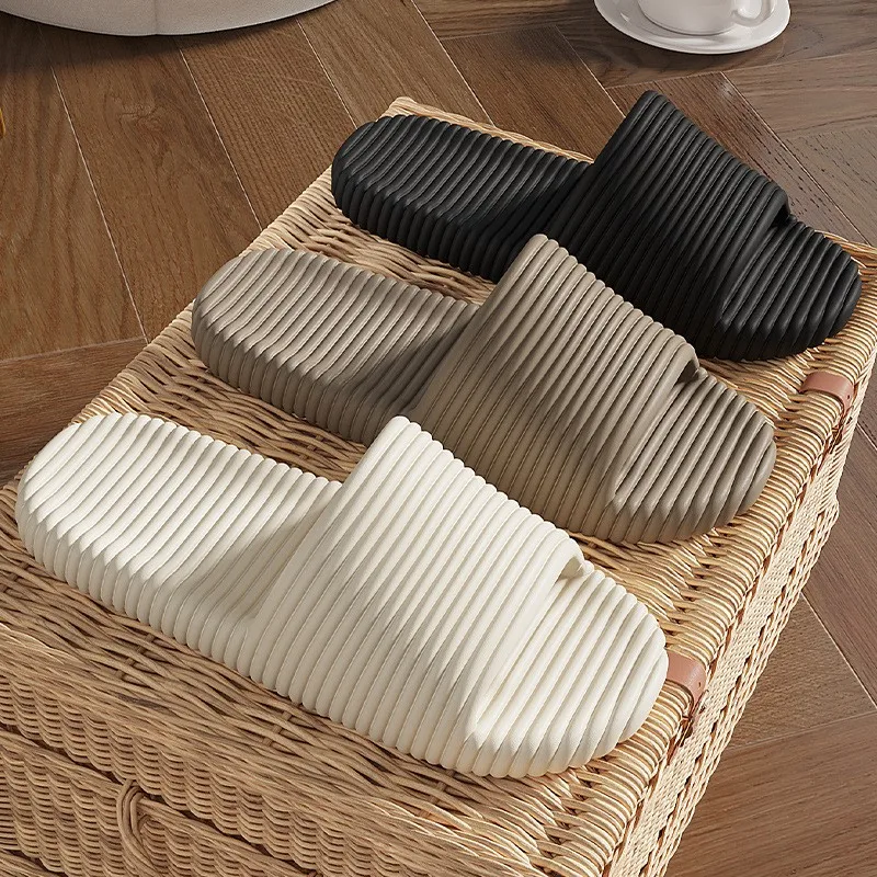 Crestar New Summer Slippers For Women Indoor Non-slip Soft Bottom Bathroom Shower Slippers Couple Casual House Flats Slippers 2