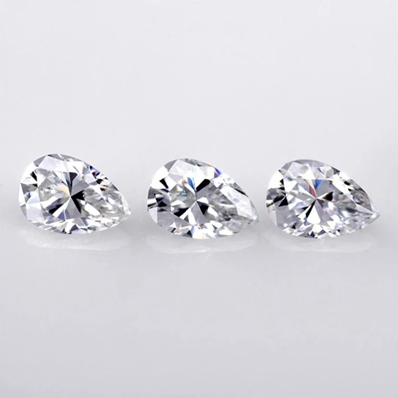Cheestar Gems Loose Moissanites Stone High Quality GH Color Pears Shape 5*7mm 0.7ct Moissanites Syntheti Diamonds Stone