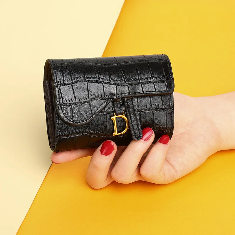 2024 New Small Card Bag Women's Exquisite High-end Small Light Luxury Niche Short Design Coin Purse carteras para mujeres