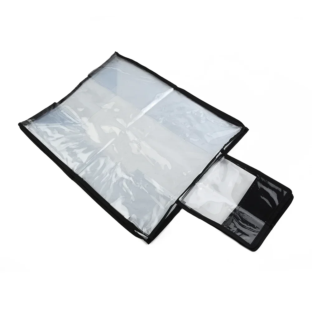 Protector Luggage Cover Luggage PVC Suitcase Transparent+black Travel Freeze-proofing 1pcs Baggage Cover