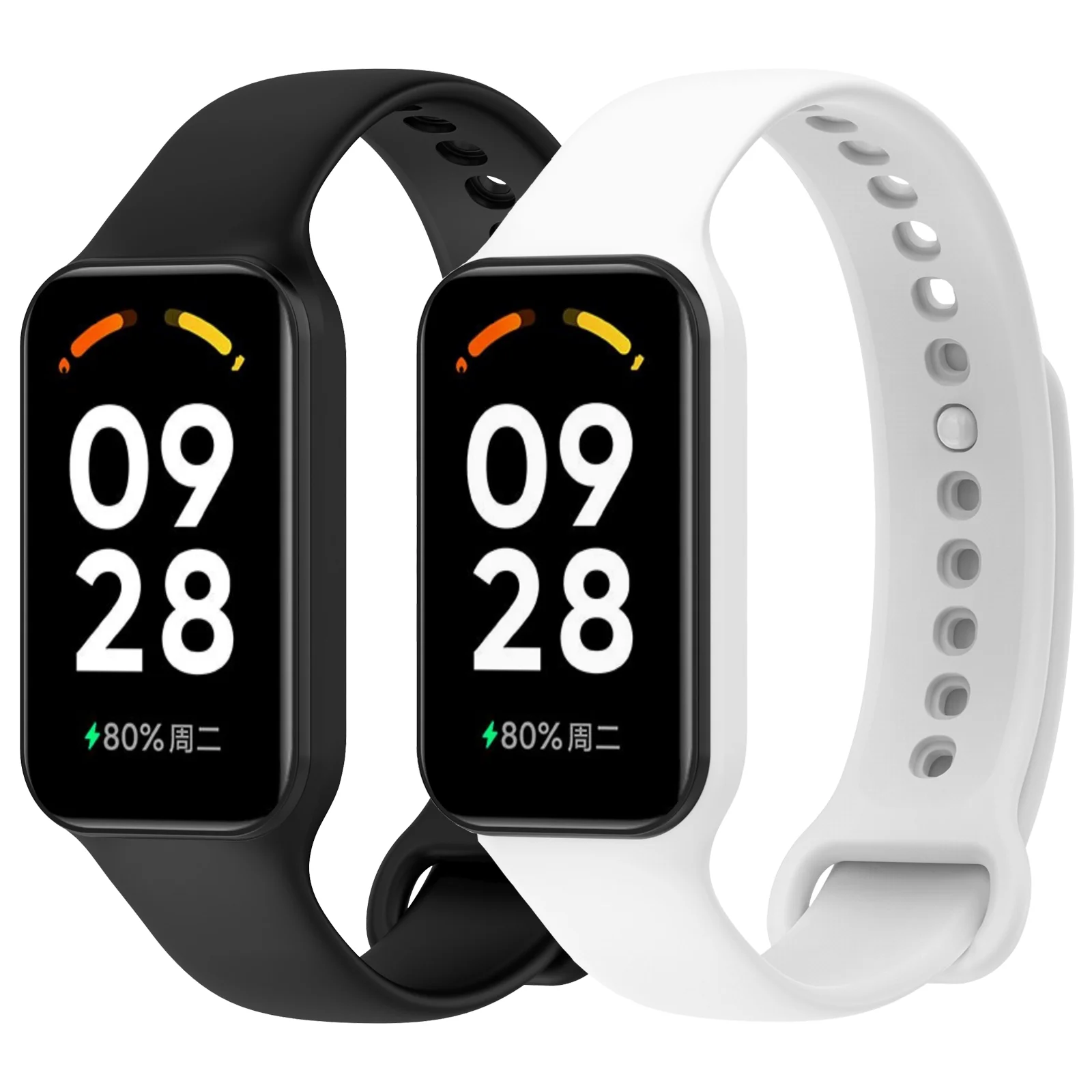 Redmi Band 2 용 소프트 TPU 시계 밴드, 샤오미 Redmi Band 2 용 스트랩 실리콘 손목 밴드, 교체 스마트 시계 밴드 