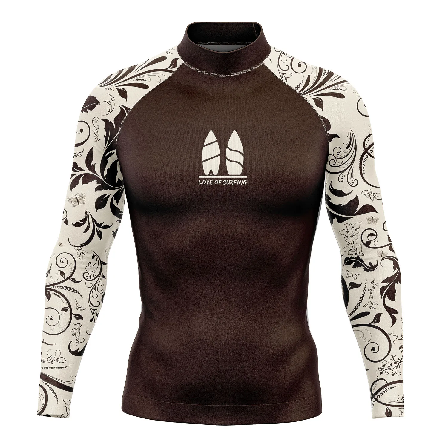 Summer Mens Long Sleece Rash Guard Surfing Shirts Ropa De Agua Beach Wear UV Protection Swimwear Performance Keep Warm Surf Tops