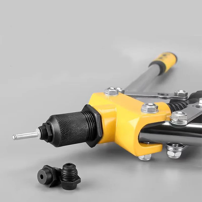4 in 1 Single Hand Blind Rivet Guns Nose Piece Manual Riveting Riveter Tool Hand Tools