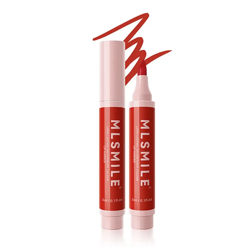Natural Effect Waterproof Lip Stain Marker Pigmented Color Matte Lipstick Long Lasting Lip Makeup Aloe Pen Oil