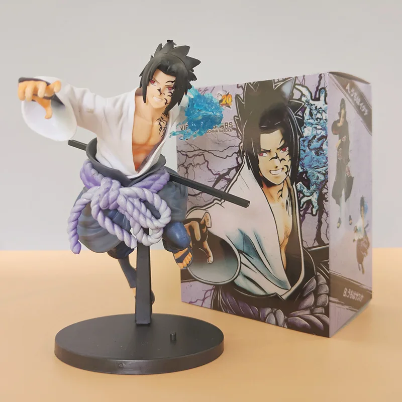 

BANDAI Naruto Anime Figure Vibration Stars Uchiha Sasuke Chidori statue Action Figure Collection Model Ornaments Toys Gifts